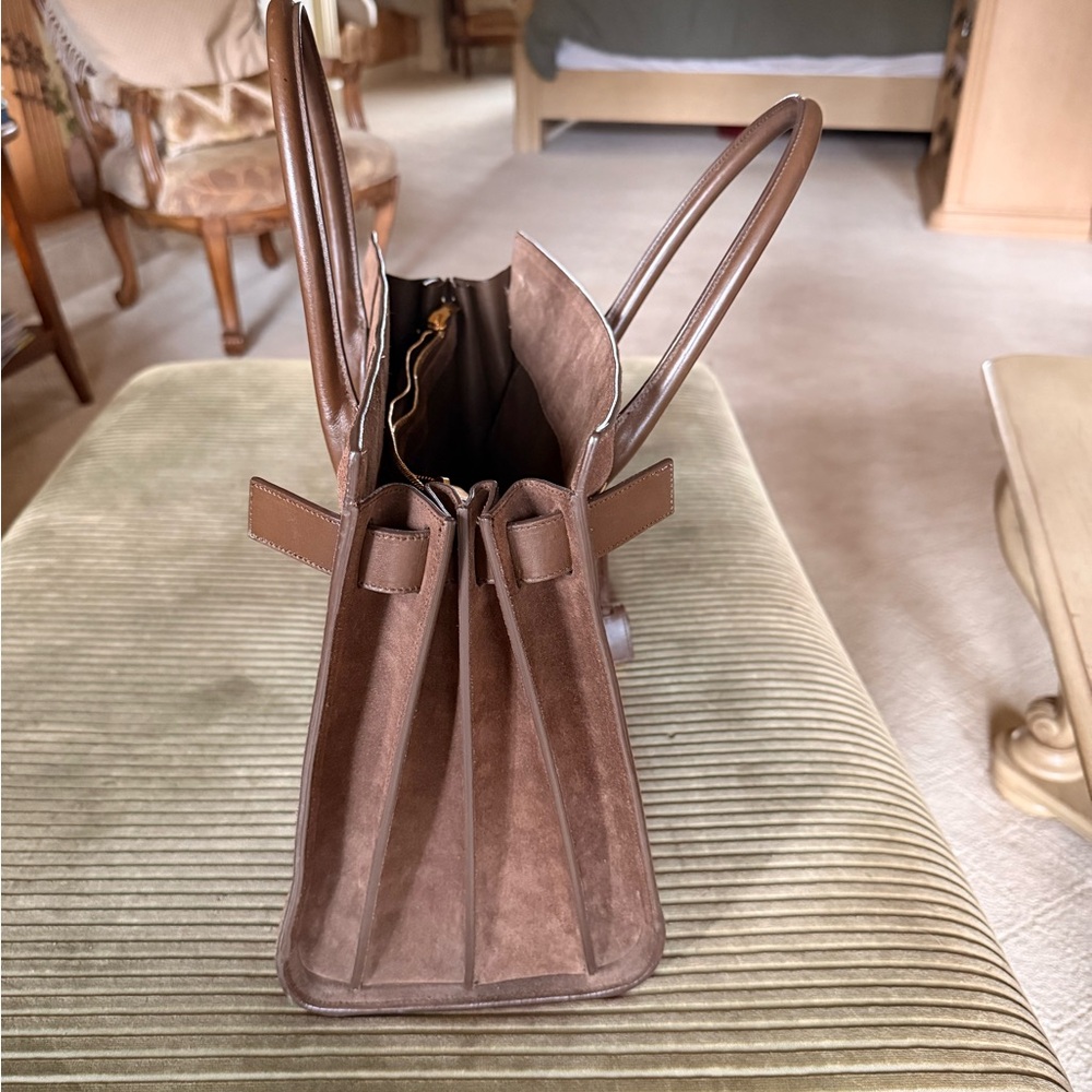 Saint Laurent Large Brown Suede Sac De Jour - Picture 4 of 16